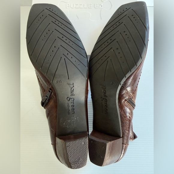 PAUL GREENE Leather Booties - Picture 7 of 10